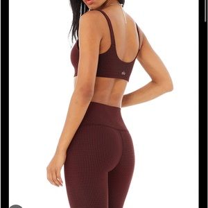 Workout combo ALO tights and sports bra
